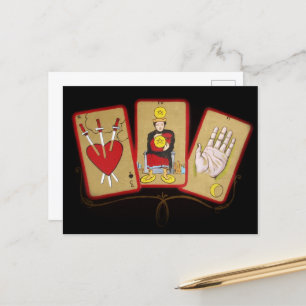 Cartão de Convite de Cartas de Tarot