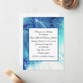 cartão de convite de casamento de abstrato