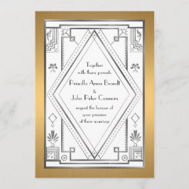 Cartão de convite de casamento,Gatsby Excelente,pr