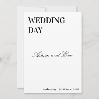 Cartão de convite de casamento personalizável