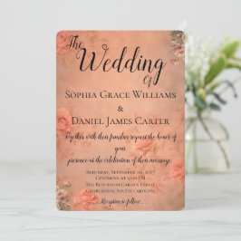 Cartão de Convite De Casamento Simples