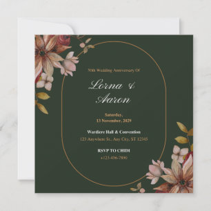 Cartão de Convite de Casamento Único