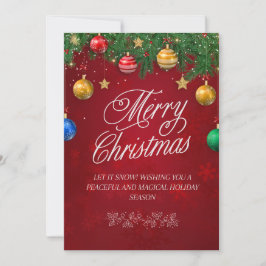 cartão de convite de Feliz Natal