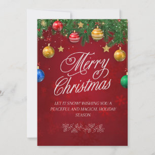 cartão de convite de Feliz Natal