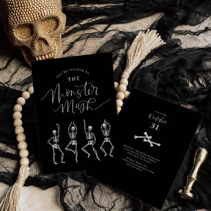 Cartão de Convite de Festa de Halloween do Monster