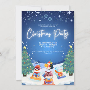 Cartão de Convite de festas de Natal Personalizado