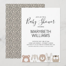 Cartão de Convite de festas para Chás de fraldas d