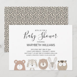 Cartão de Convite de festas para Chás de fraldas d