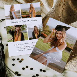 Cartão de Convite de Formatura com Foto Simplesmen