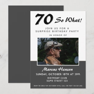 Cartão de Convite de Foto para Festa de Aniversári