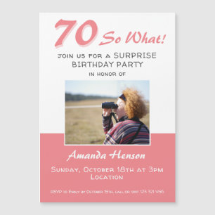 Cartão de Convite de Foto para Festa de Aniversári
