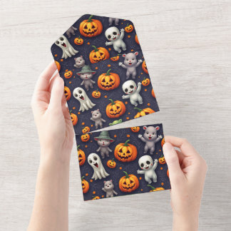 Cartão de convite de Halloween