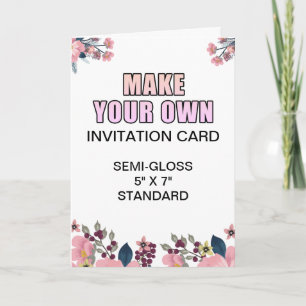 Cartão de Convite de Noivado Glossy para Fotografi