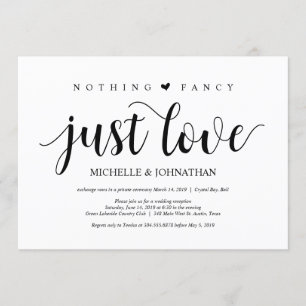 Cartão de Convite de Recepção de Casamento Rústico