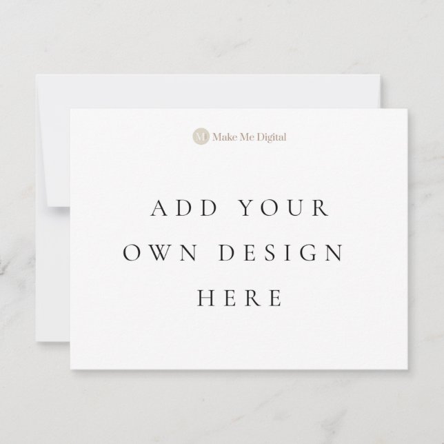 CARTÃO DE CONVITE DE UM LADO SÓ 4,25x5,5 polegadas (Frente)