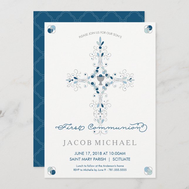 Cartão de convite do primeiro convidado da comunid (Frente/Verso)