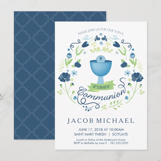 Cartão de convite do primeiro convidado da comunid (Frente/Verso)