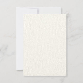 Cartão de Convite Ecru em Feltro Rústico 3,5" x 5"