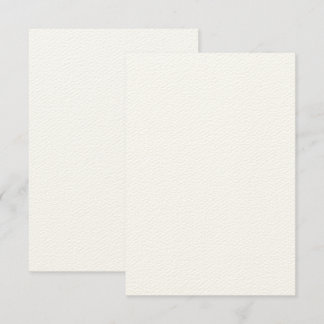 Cartão de Convite Ecru em Feltro Rústico 3,5" x 5"