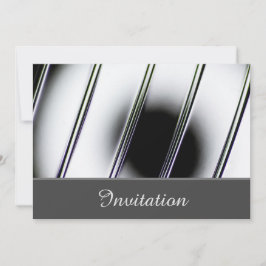 Cartão de Convite Enfeitiçante com Chrome