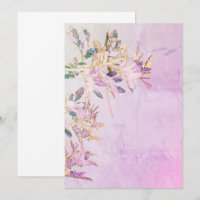 Cartão de Convite Folhas de Árvore de Pimenta