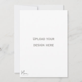 Cartão de convite frente e verso