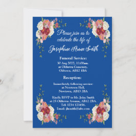 Cartão de Convite Funeral Minimalista Personalizáv