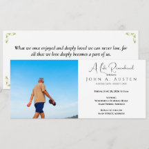 Cartão de Convite Funeral Personalizado - Placa Pl