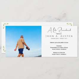 Cartão de Convite Funeral Personalizado - Placa Pl