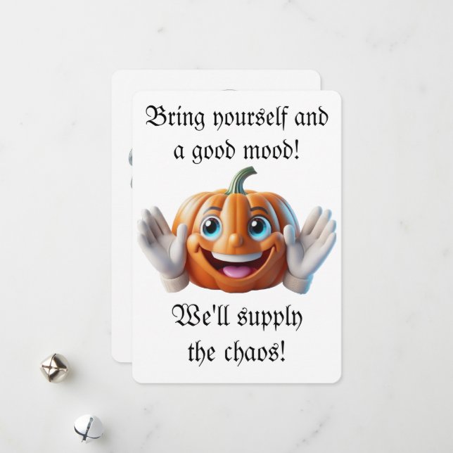 Cartão de convite Helloween (Frente/Verso In Situ)