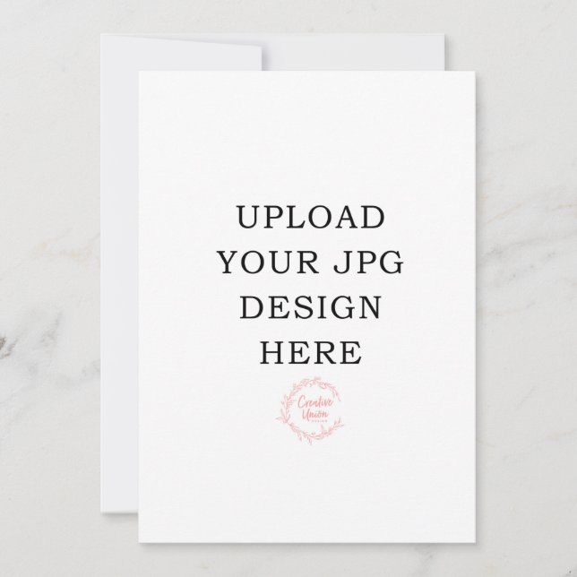 Cartão de Convite Impresso 5x7 (Frente)