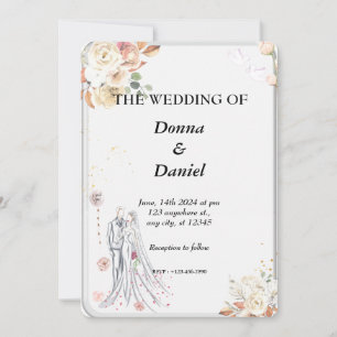 Cartão de convite impresso em vidro