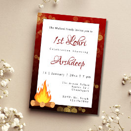 Cartão de convite Lohri Primeiro convite Lohri