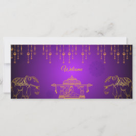 Cartão de Convite Mehndi