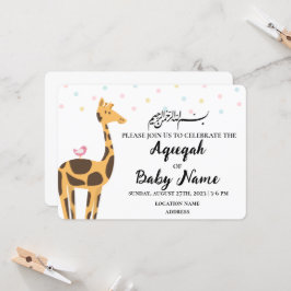 Cartão de Convite Neutro Aqeqah Moderno Instantâne