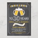 Cartão de Convite para aniversário de 30 anos de C<br><div class="desc">Cartão de Convite para aniversário de 30 anos de Cervejas e Saúde com fundo de quadro.
Para mais personalização,  clique no botão "Personalizar" e use a ferramenta design para modificar este modelo.</div>