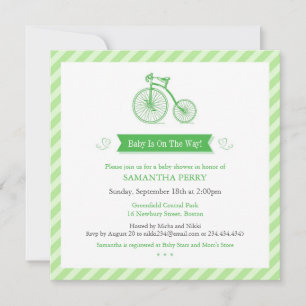 Cartão de Convite para Anúncio de Chá de fraldas N