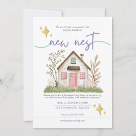 Cartão de Convite para Aquecimento da Casa Branca