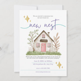 Cartão de Convite para Aquecimento da Casa Branca 