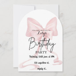 cartão de convite para arco