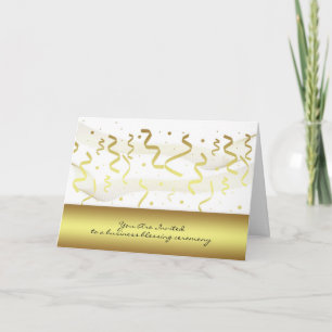 Cartão de Convite para Bênção de Empresa - Voc