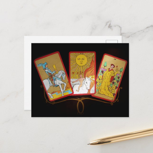 Cartão de Convite para Cartões Tarot (Frente/Verso In Situ)