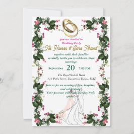 cartão de convite para casamento