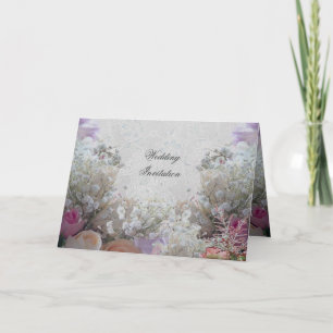Cartão de Convite para Casamento de Sonho