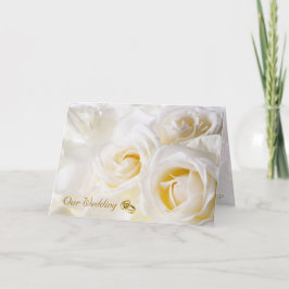 Cartão de Convite para Casamento de Sonho de ouro