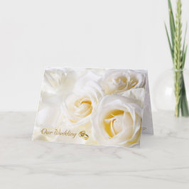 Cartão de Convite para Casamento de Sonho de ouro