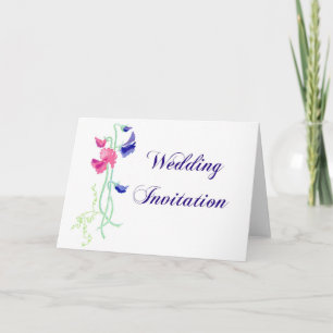 Cartão de Convite para Casamento "Doce Ervilha"