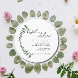 Cartão de convite para Casamento Elegante e Românt