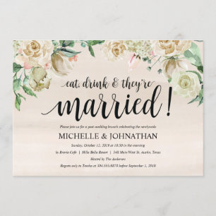 Cartão de Convite para Casamento Poste Neutro de P