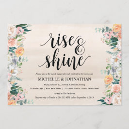 Cartão de Convite para Casamento Poste Rustic Dusk
